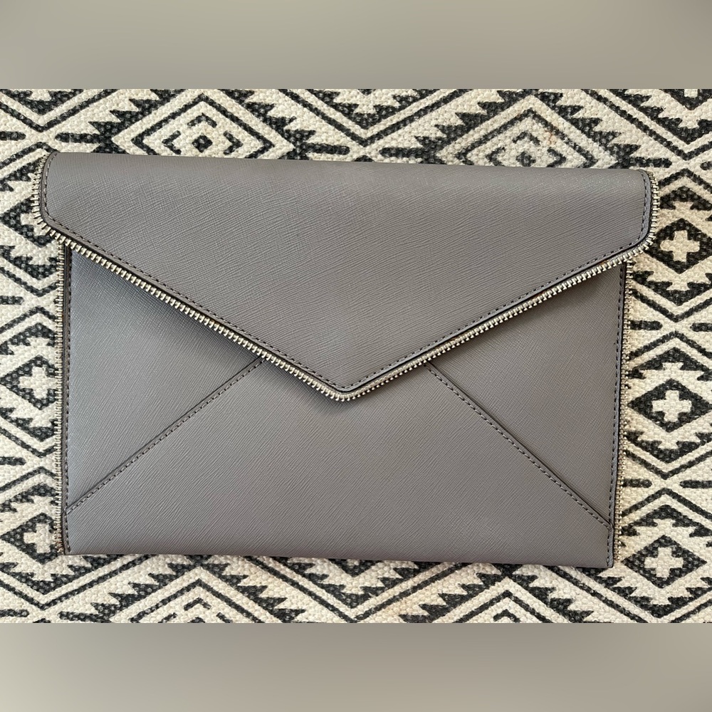 Rebecca minkoff gray clutch